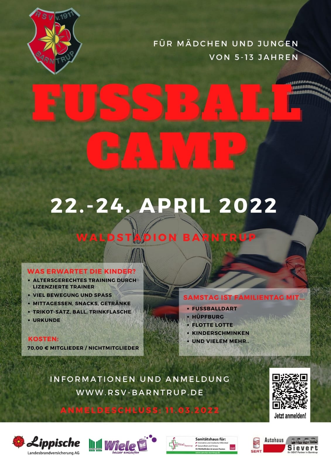 Informationen zum RSV-Fußballcamp
